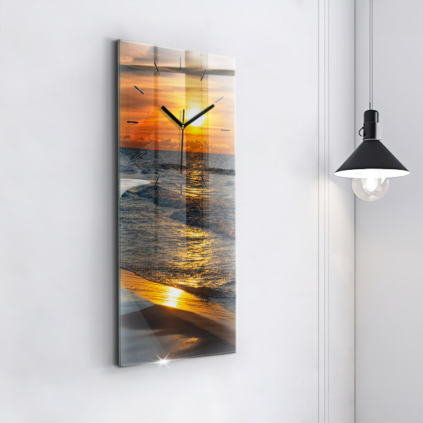 Modern vertical wall clock Władysławowo Baltic Sea