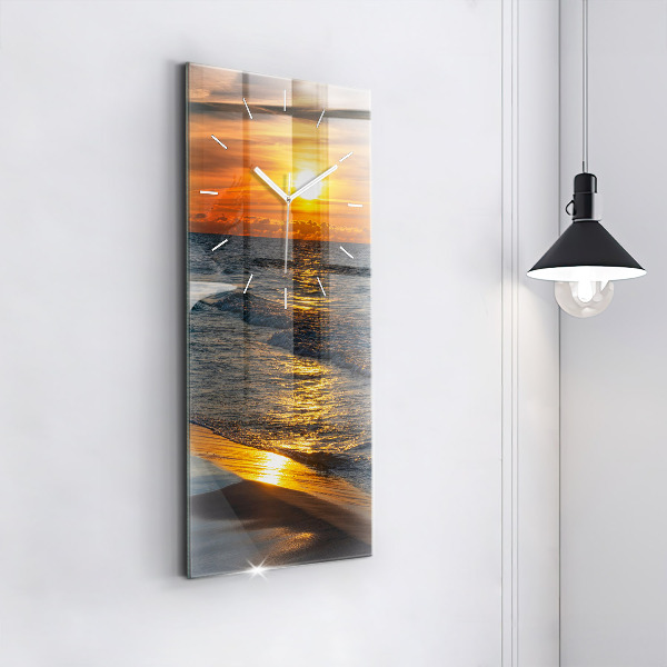 Modern vertical wall clock Władysławowo Baltic Sea