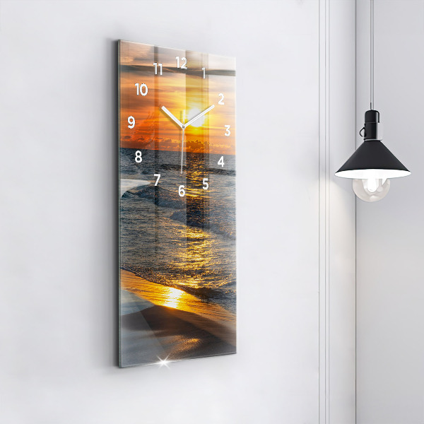 Modern vertical wall clock Władysławowo Baltic Sea