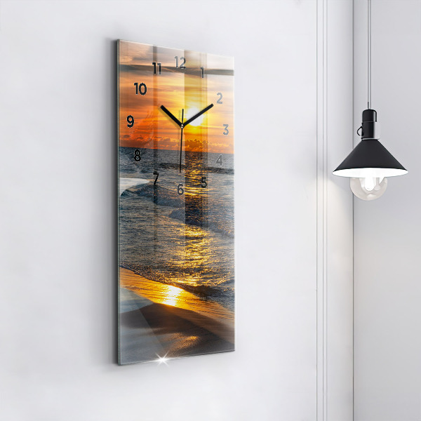 Modern vertical wall clock Władysławowo Baltic Sea