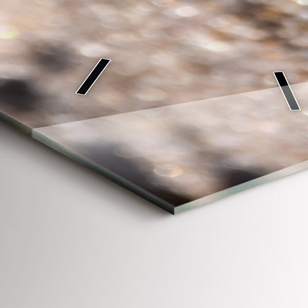 Modern vertical wall clock Seashells on the beach