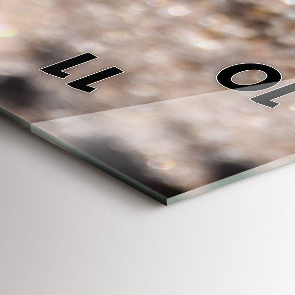 Modern vertical wall clock Seashells on the beach
