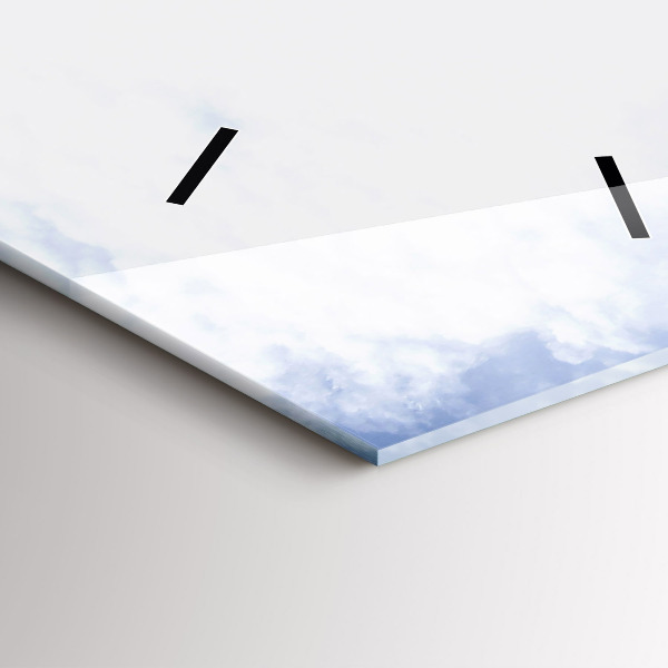Modern vertical wall clock Morskie Oko in the Tatra Mountains