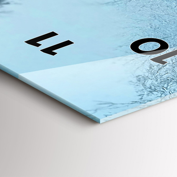 Modern vertical wall clock Deer on the tracks