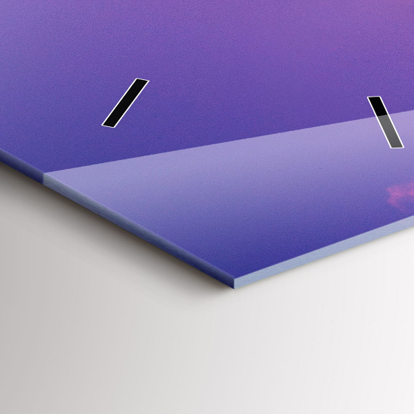 Modern vertical wall clock Skyscraper in Warsaw