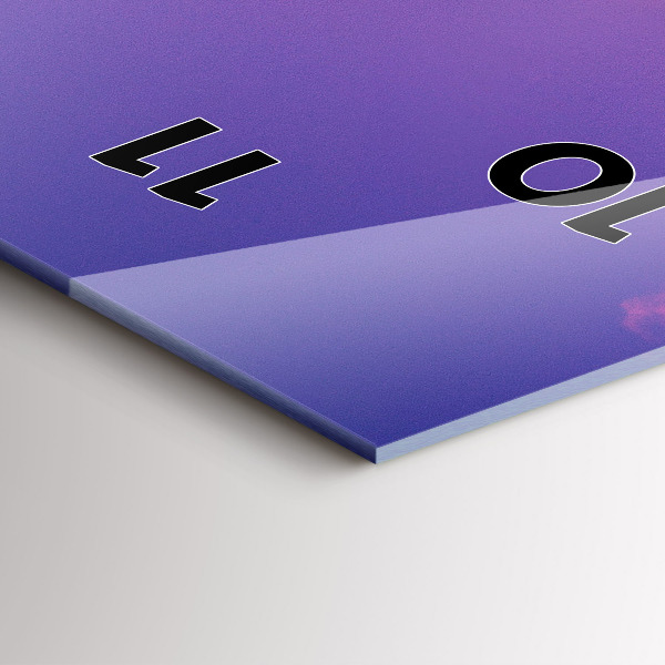 Modern vertical wall clock Skyscraper in Warsaw