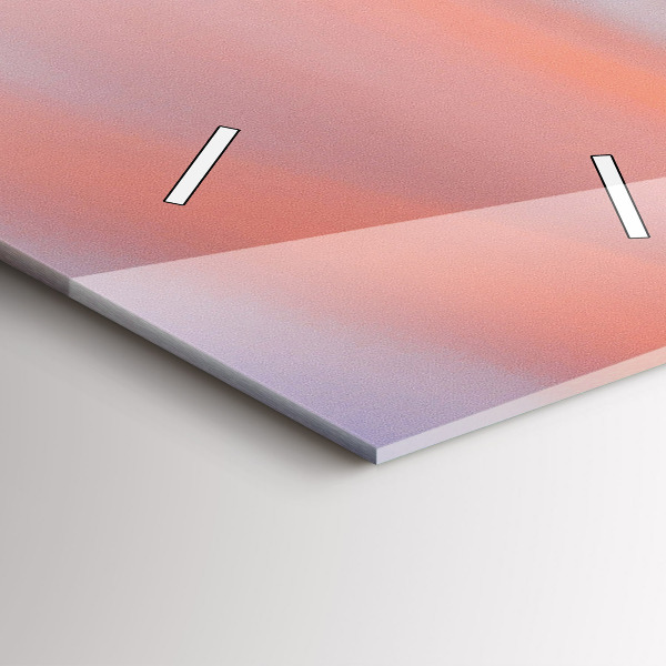 Modern vertical wall clock Lake view