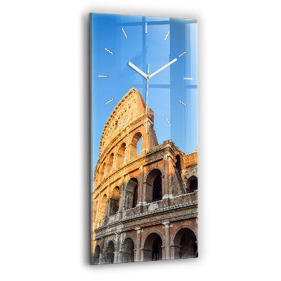 Modern vertical wall clock Colosseum in Rome