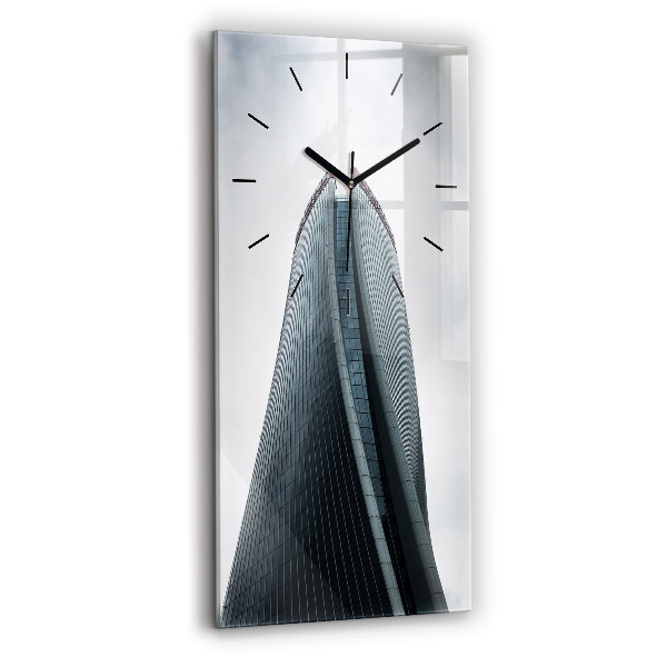 Modern vertical wall clock Skyscraper in Milan