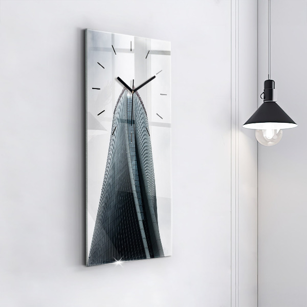 Modern vertical wall clock Skyscraper in Milan