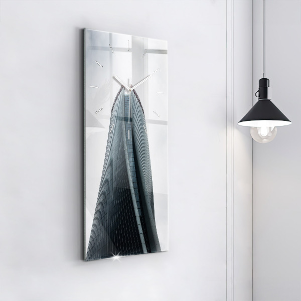 Modern vertical wall clock Skyscraper in Milan