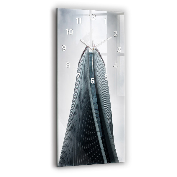 Modern vertical wall clock Skyscraper in Milan