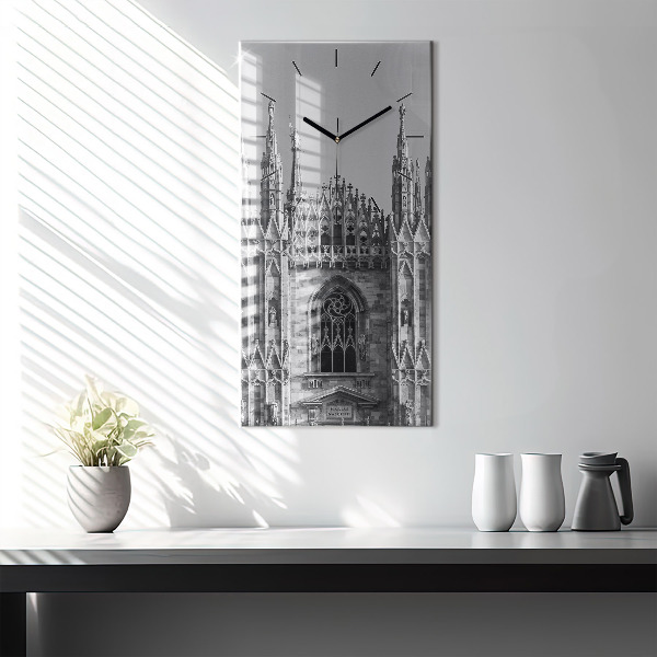 Modern vertical wall clock Milan Cathedral