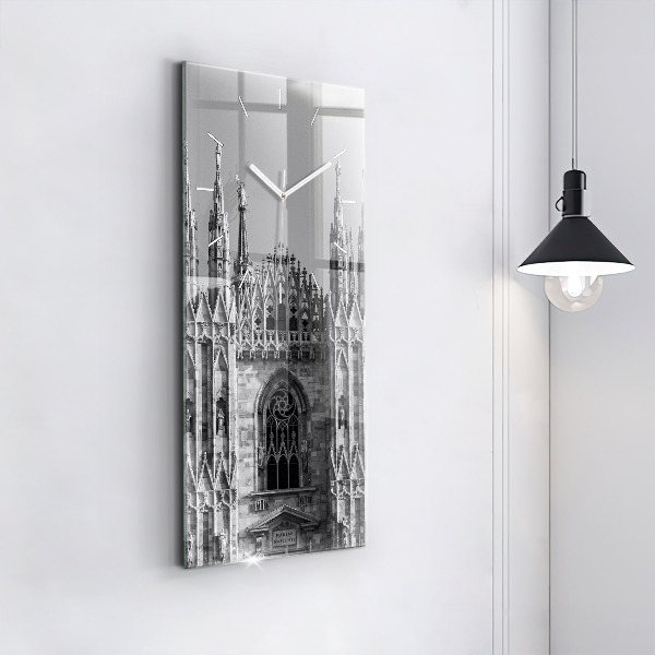 Modern vertical wall clock Milan Cathedral