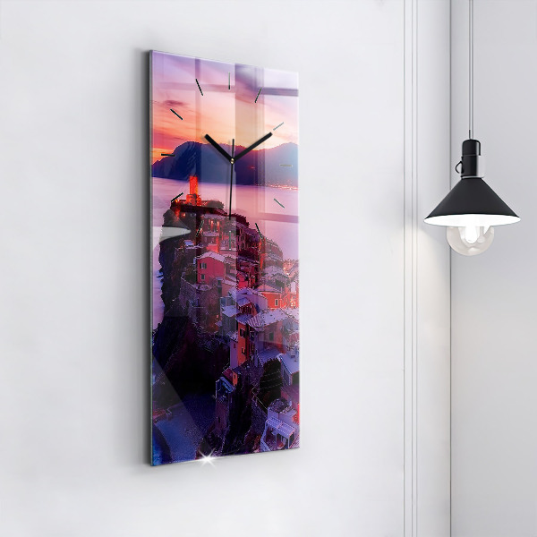 Modern vertical wall clock The inscription Memories