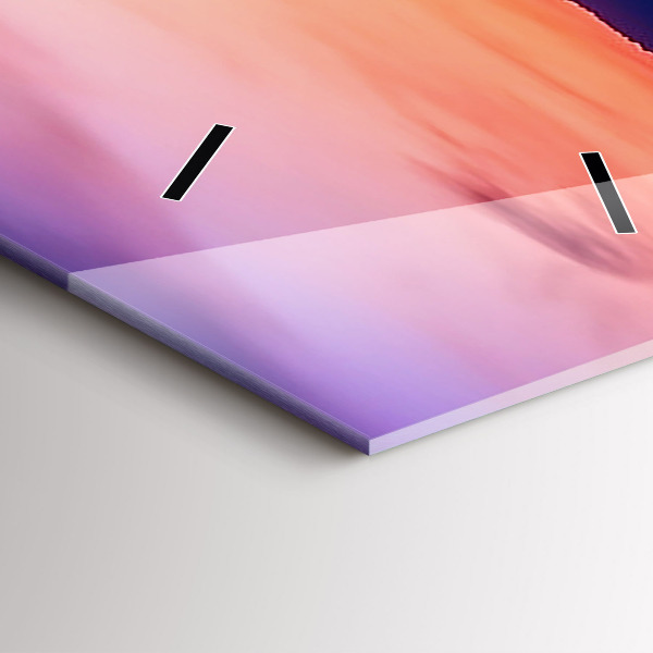 Modern vertical wall clock The inscription Memories