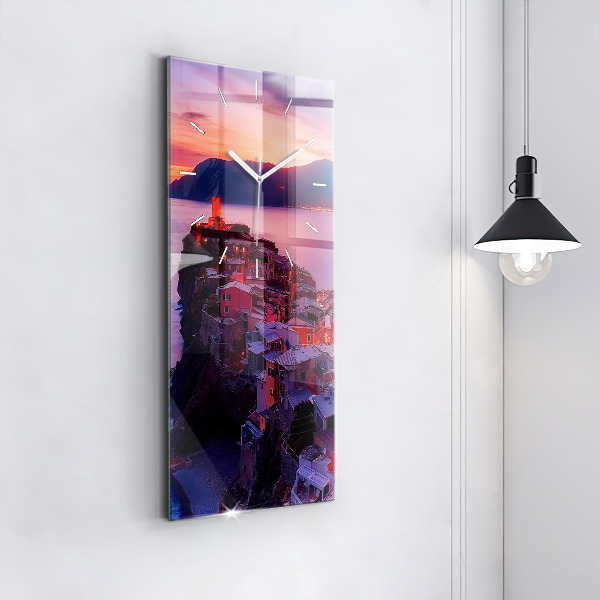 Modern vertical wall clock The inscription Memories