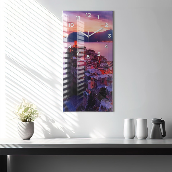 Modern vertical wall clock The inscription Memories