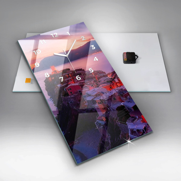 Modern vertical wall clock The inscription Memories