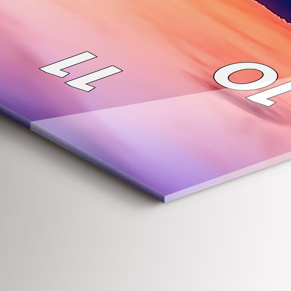 Modern vertical wall clock The inscription Memories