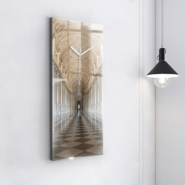 Modern vertical wall clock La Veneria Reale Museum