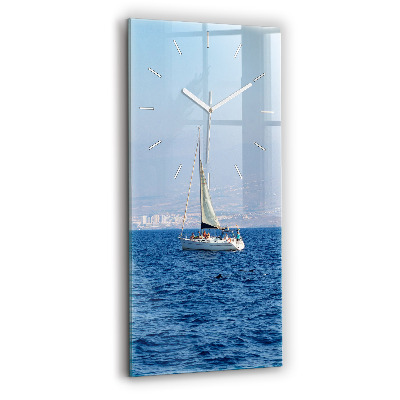 Modern vertical wall clock Yacht in Tenerife