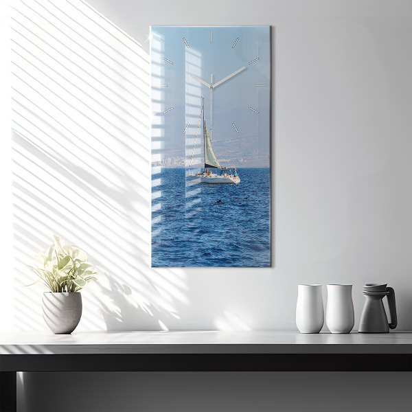 Modern vertical wall clock Yacht in Tenerife