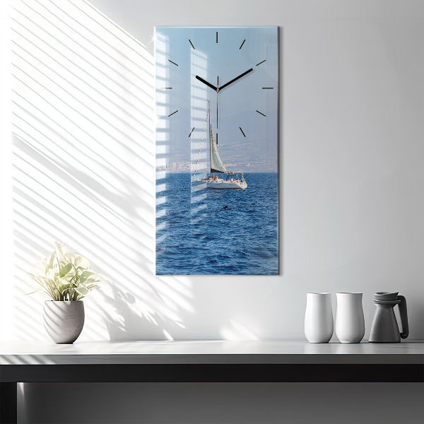 Modern vertical wall clock Yacht in Tenerife