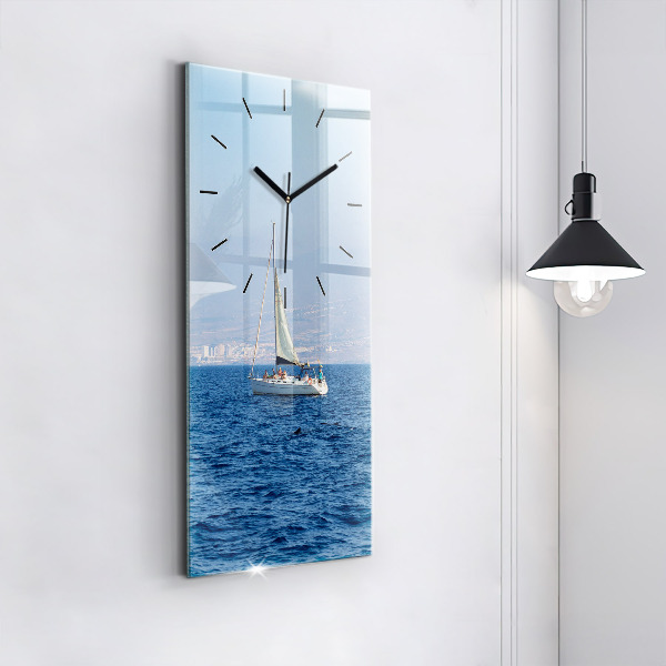 Modern vertical wall clock Yacht in Tenerife