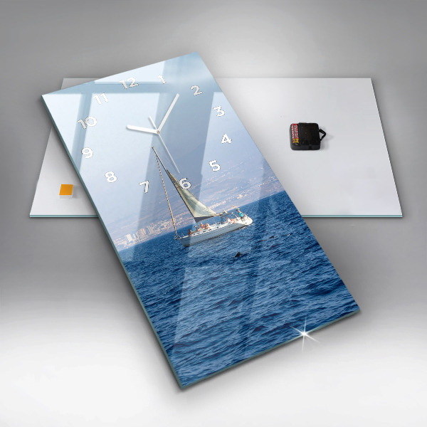 Modern vertical wall clock Yacht in Tenerife