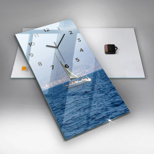 Modern vertical wall clock Yacht in Tenerife