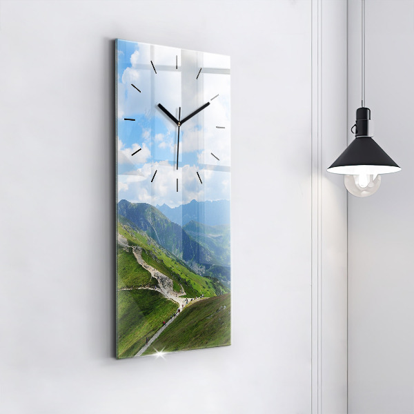 Modern vertical wall clock Kasprowy Wierch Zakopane