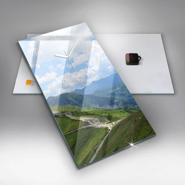 Modern vertical wall clock Kasprowy Wierch Zakopane