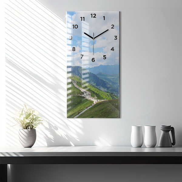Modern vertical wall clock Kasprowy Wierch Zakopane