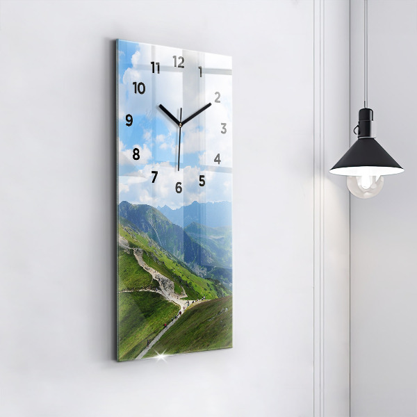 Modern vertical wall clock Kasprowy Wierch Zakopane