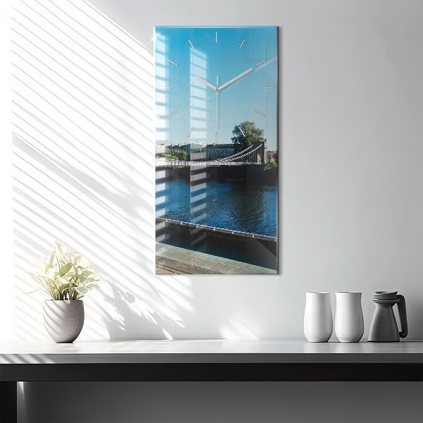 Modern vertical wall clock Southportland Scotland
