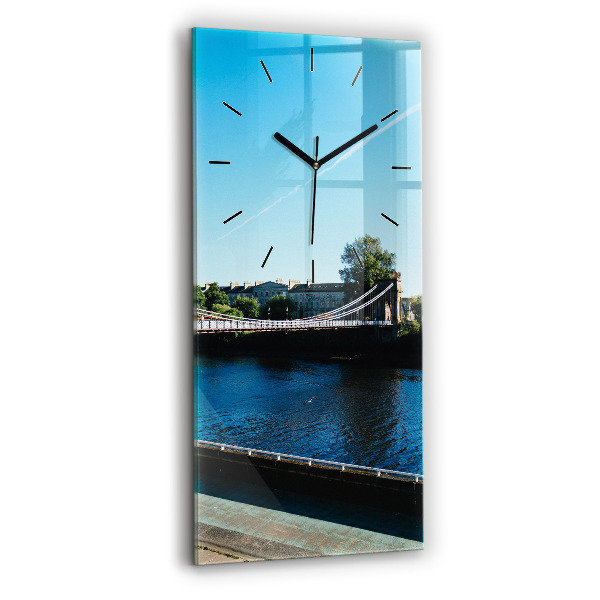 Modern vertical wall clock Southportland Scotland