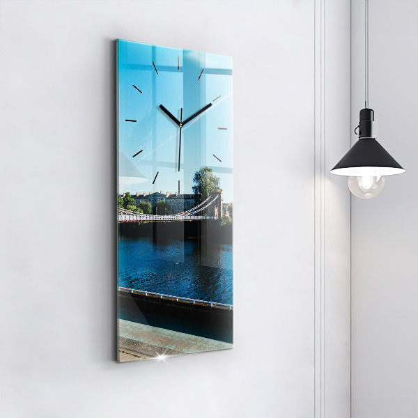 Modern vertical wall clock Southportland Scotland