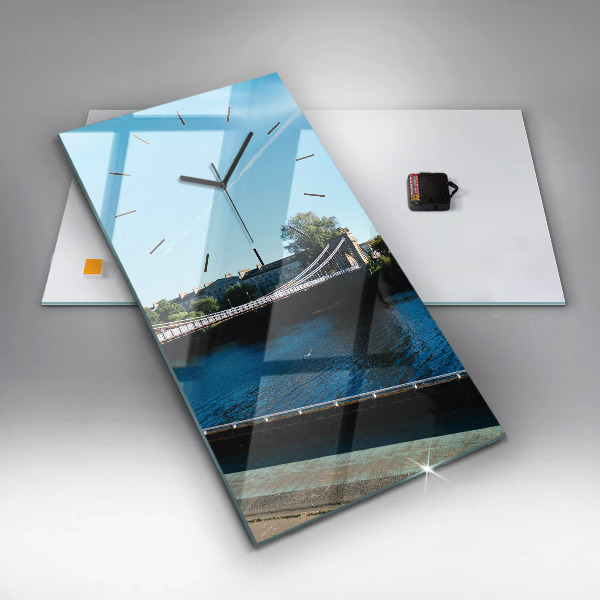 Modern vertical wall clock Southportland Scotland