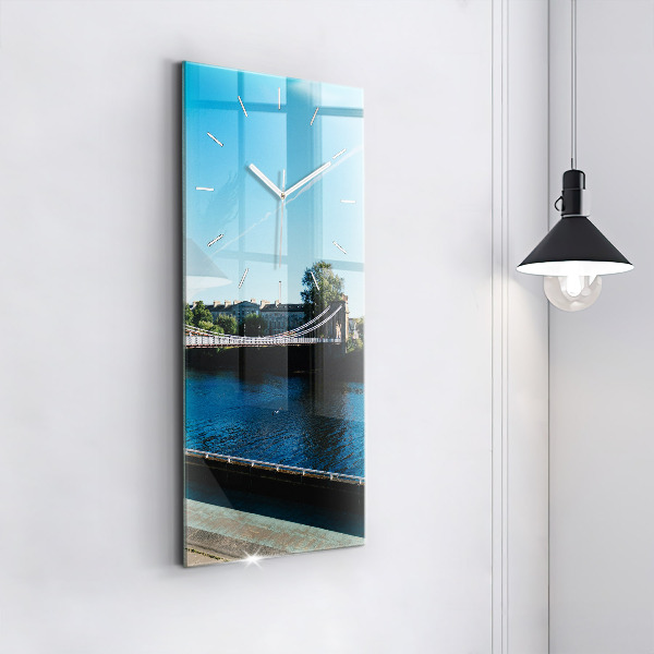 Modern vertical wall clock Southportland Scotland