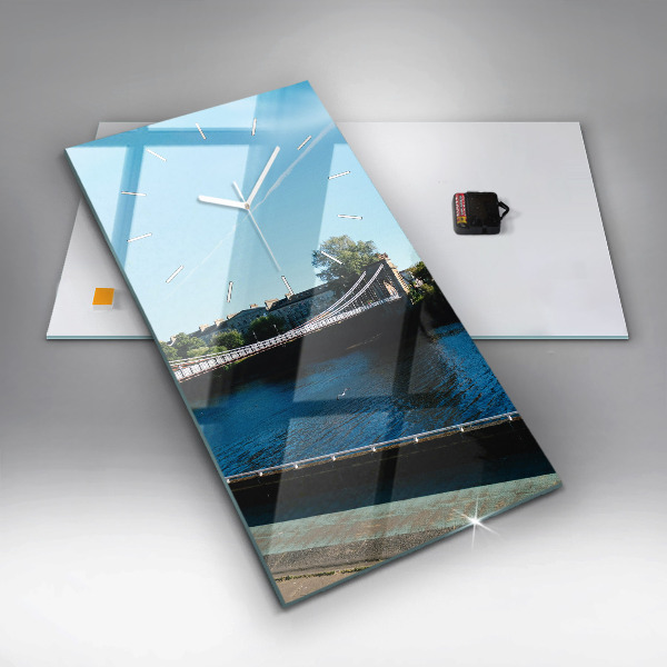 Modern vertical wall clock Southportland Scotland