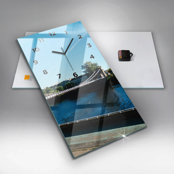 Modern vertical wall clock Southportland Scotland