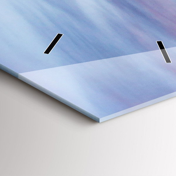 Modern vertical wall clock Cottage in the mountains