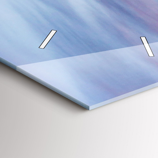 Modern vertical wall clock Cottage in the mountains