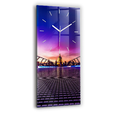 Modern vertical wall clock St. Paul's Cathedral