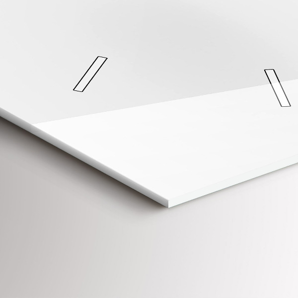 Modern vertical wall clock City panorama