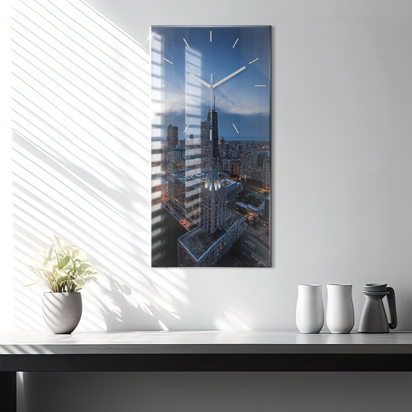 Modern vertical wall clock Photo of Chicago