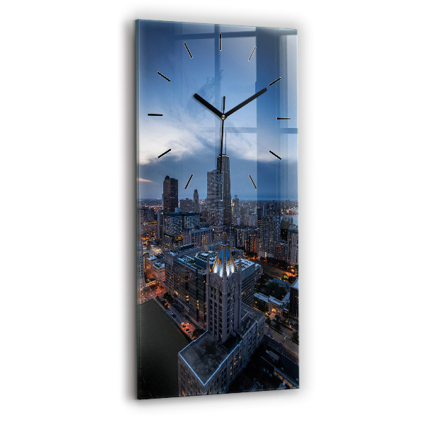 Modern vertical wall clock Photo of Chicago