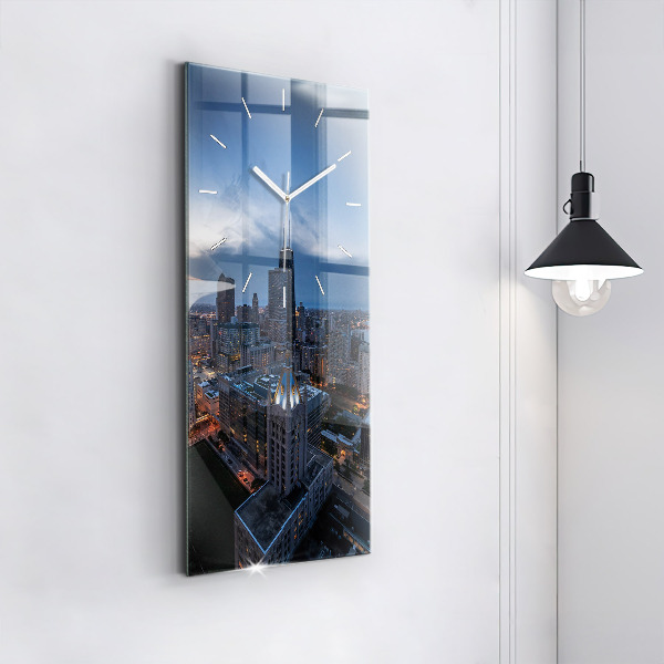 Modern vertical wall clock Photo of Chicago