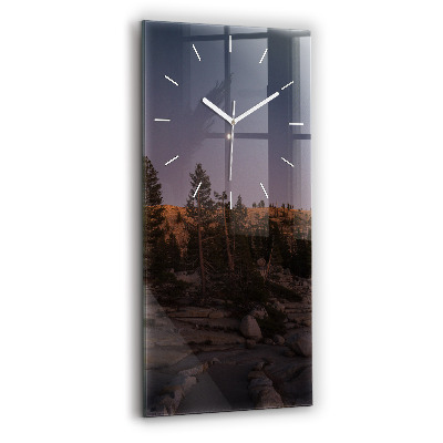 Modern vertical wall clock Rocky Yosemite Road